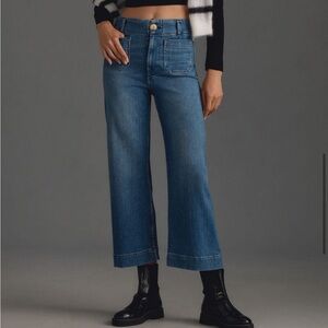 Maeve Colette wide leg cropped jeans - size 26